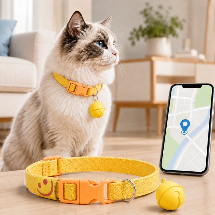 Smart Pet Tracker Bell Collar for Cats & Small Dogs