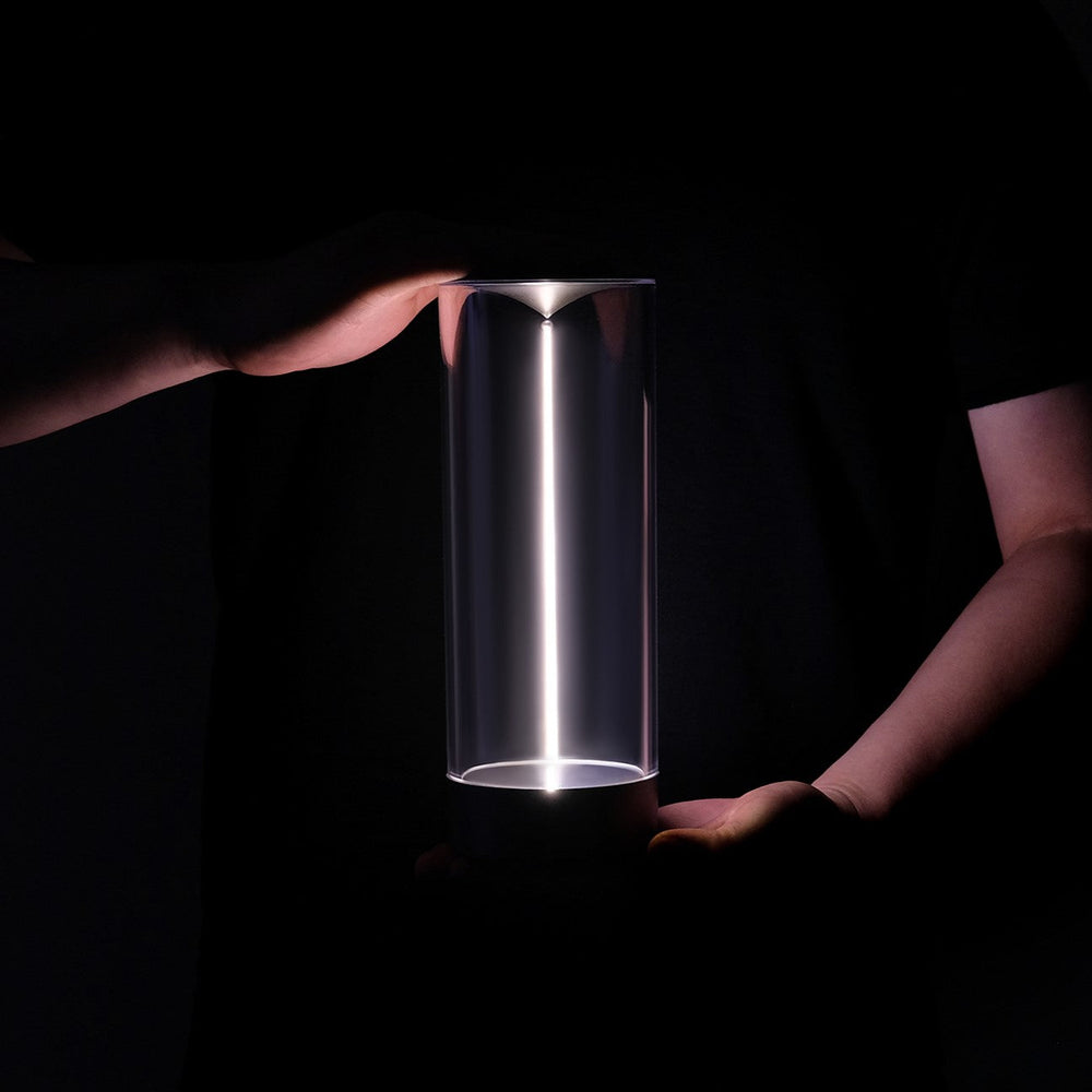 Cylindrical Beam Table Lamp | Modern Column Light, Two Sizes