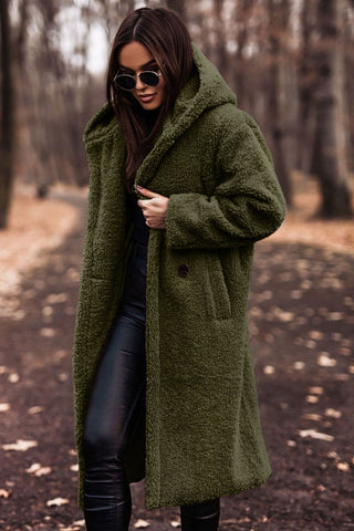 Women's Cosy Long Teddy Coat