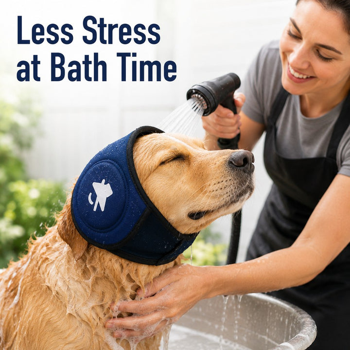 Calming Dog Ear Muffs for Fireworks, Thunderstorms & Grooming