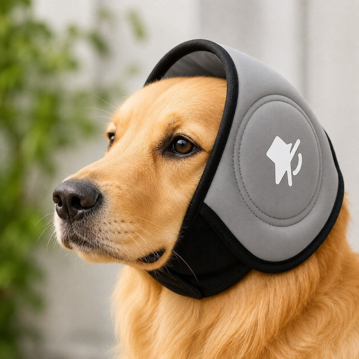 Calming Dog Ear Muffs for Fireworks, Thunderstorms & Grooming
