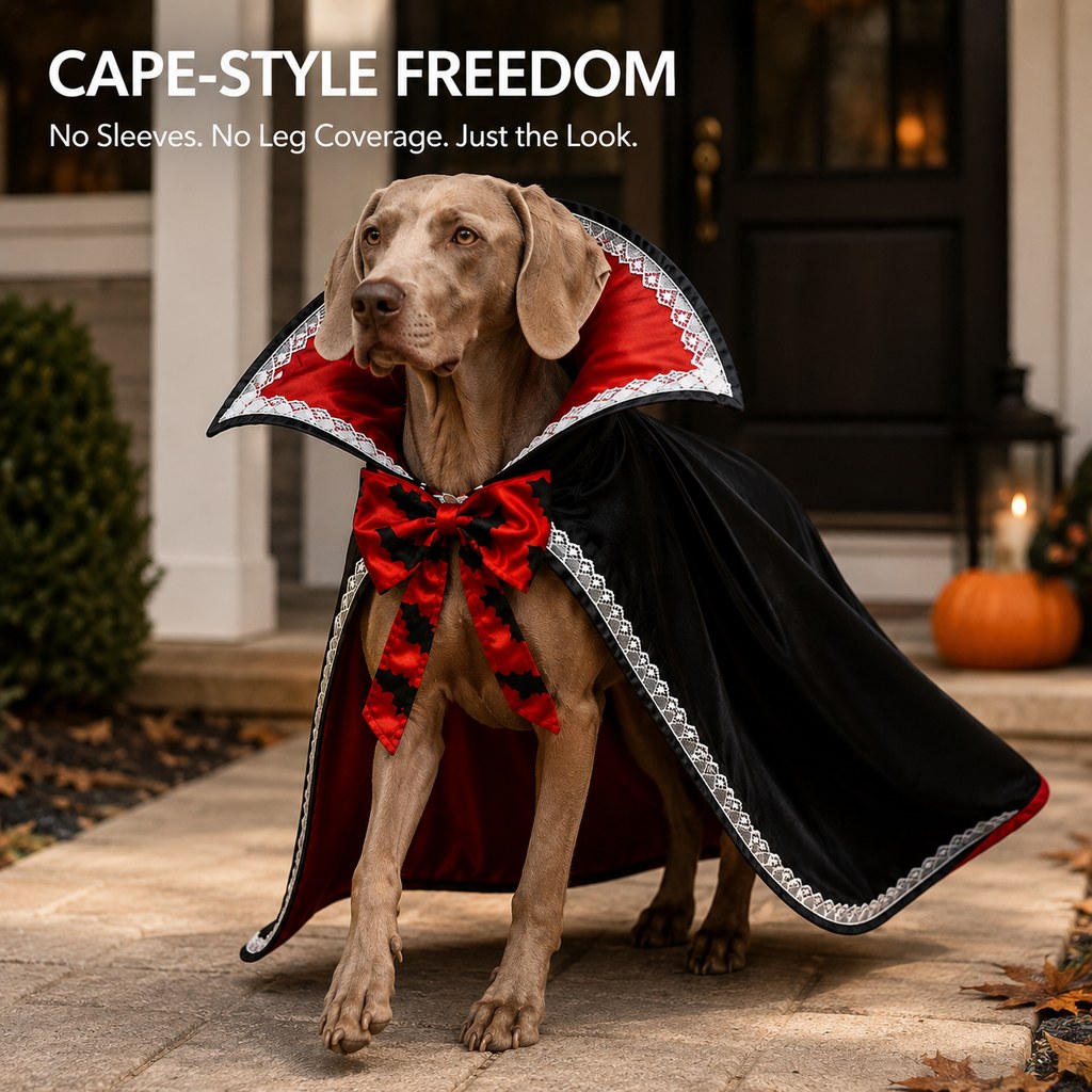Halloween Vampire Dog Cape Costume