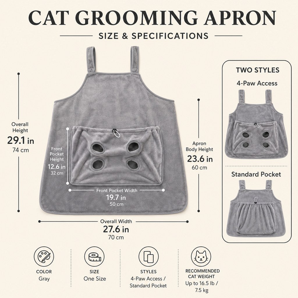 Cat Grooming & Cuddle Apron