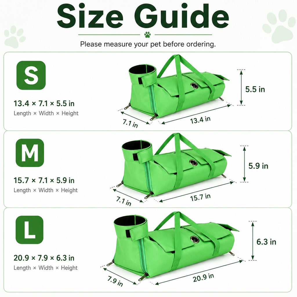 Multi-Use Cat Carrier & Grooming Bag | Easy Paw Access for Vet Visits & At-Home Care