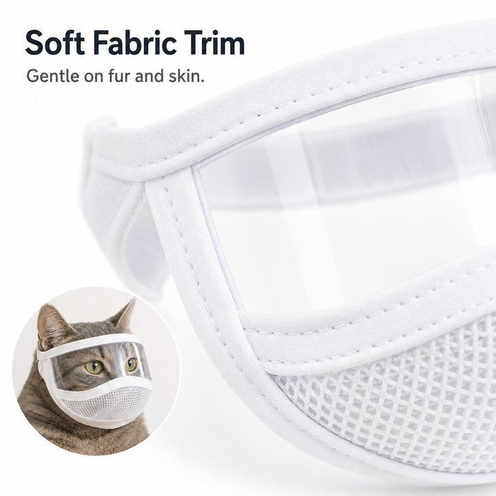 Clear-View Cat Grooming Shield for Nail Trims & Ear Cleaning