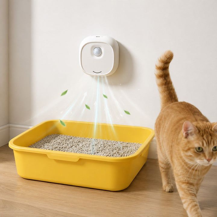 Smart Cat Litter Box Deodorizer for Apartments & Bathrooms