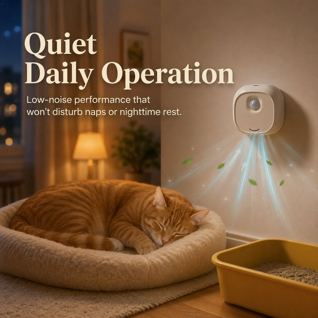 Smart Cat Litter Box Deodorizer for Apartments & Bathrooms