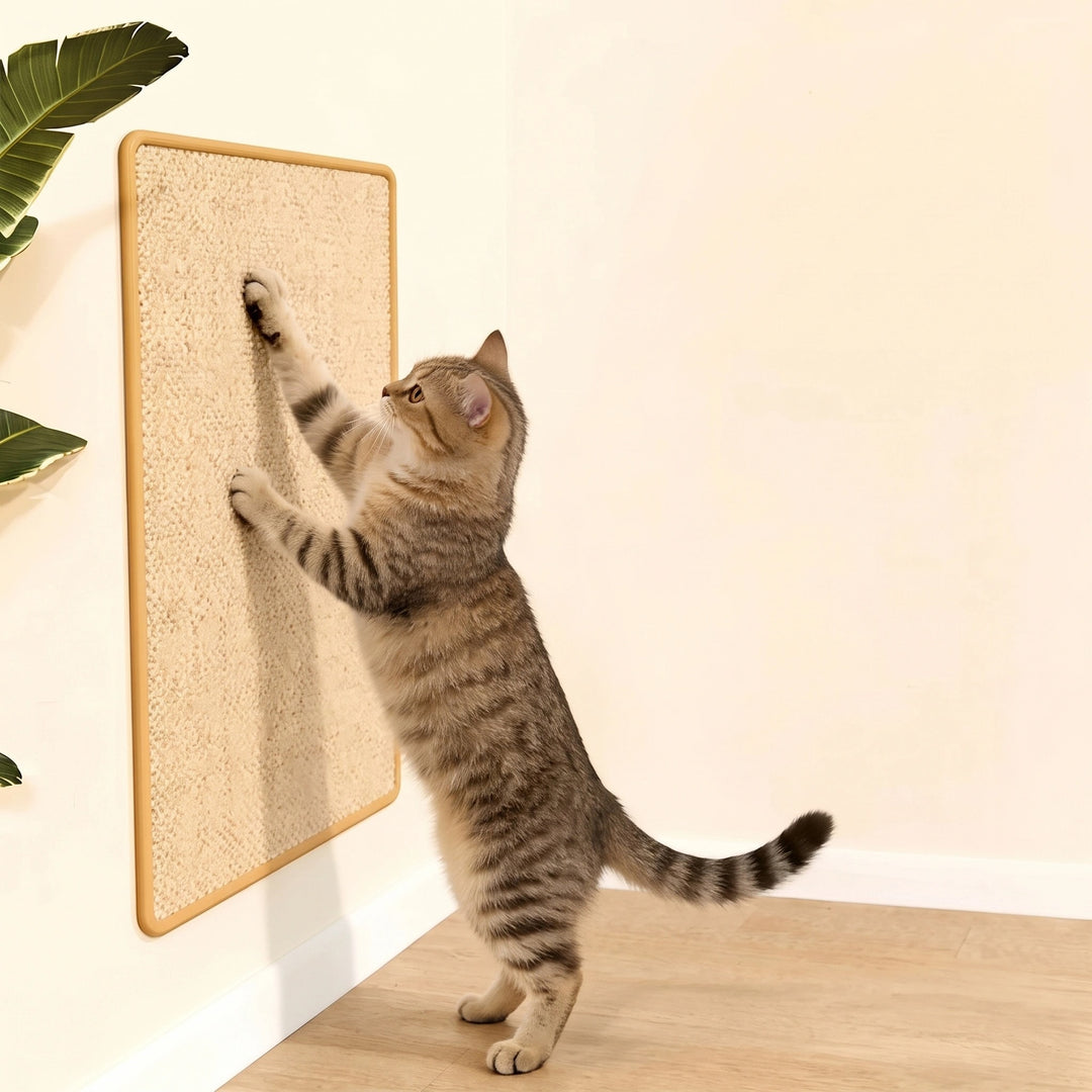 Cat Scratching Mat for Sofa Armrest Furniture Protector with Faux Sisal Surface