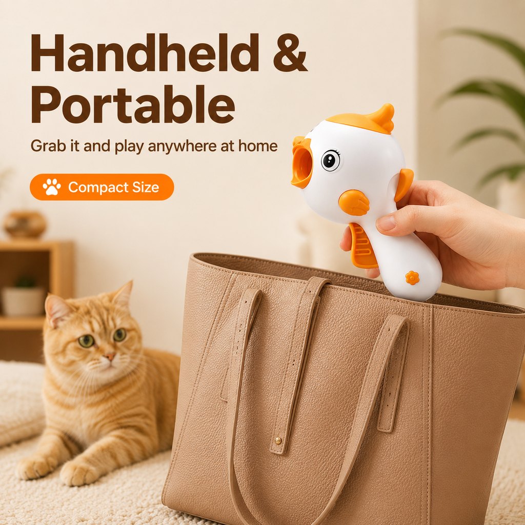 Interactive Cat Treat Launcher Toy with Laser