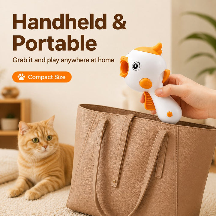 Interactive Cat Treat Launcher Toy with Laser