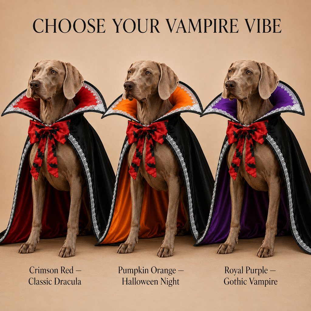 Halloween Vampire Dog Cape Costume