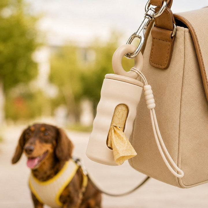 Clip-On Dog Poop Bag Dispenser for Daily Walks
