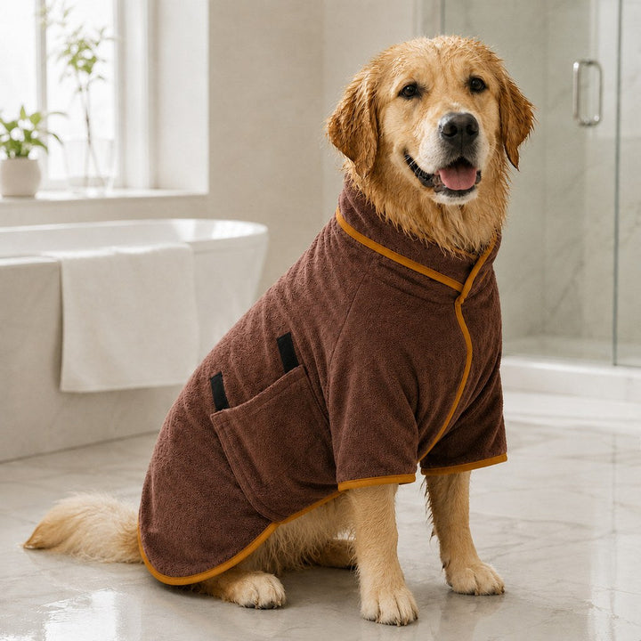 Quick-Dry Microfiber Dog Bathrobe