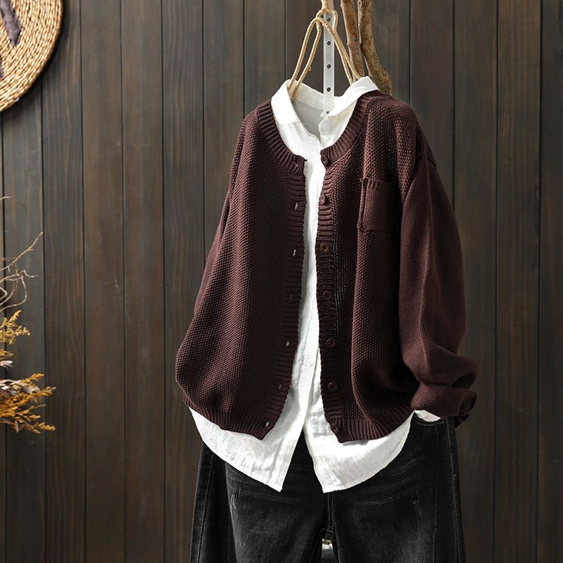 Women's Classic Button-Front Casual Cardigan