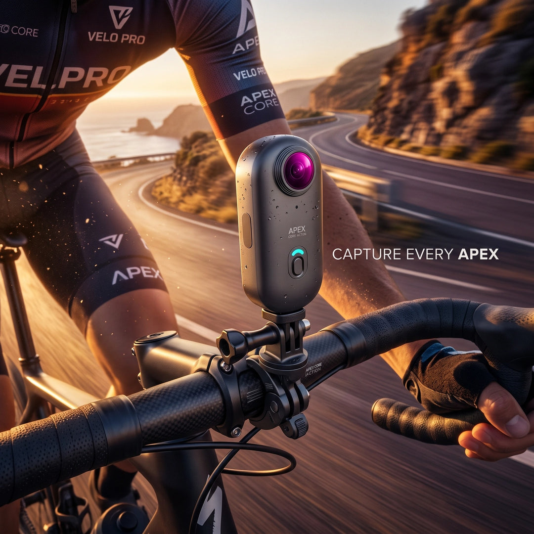 Compact 4K Wearable Action Camera with 128GB Storage and Wide Angle Lens