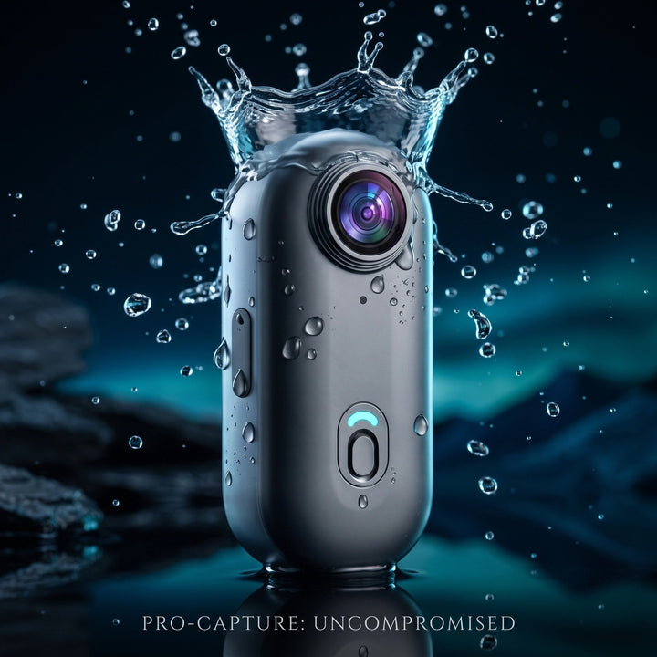Compact 4K Wearable Action Camera with 128GB Storage and Wide Angle Lens