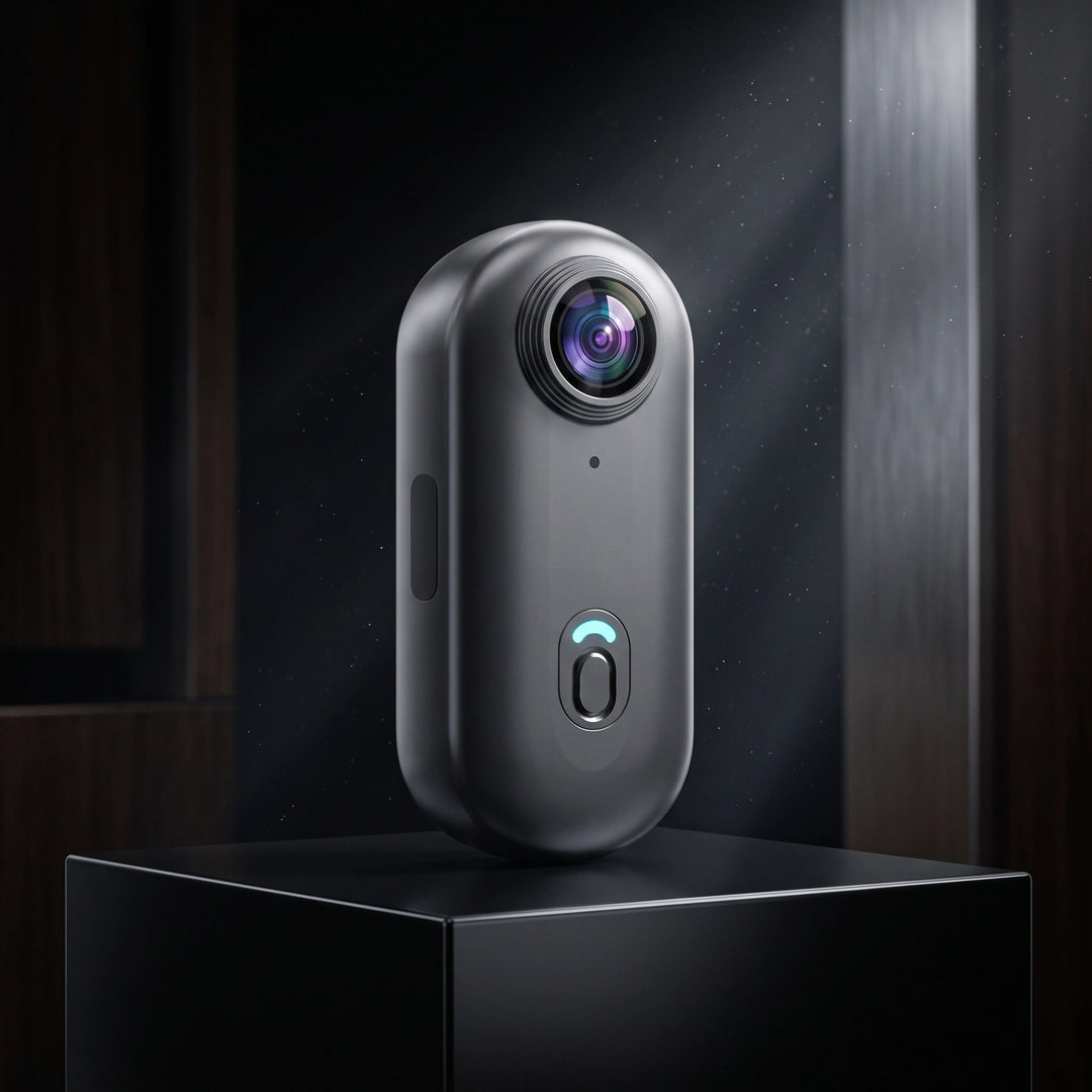 Compact 4K Wearable Action Camera with 128GB Storage and Wide Angle Lens
