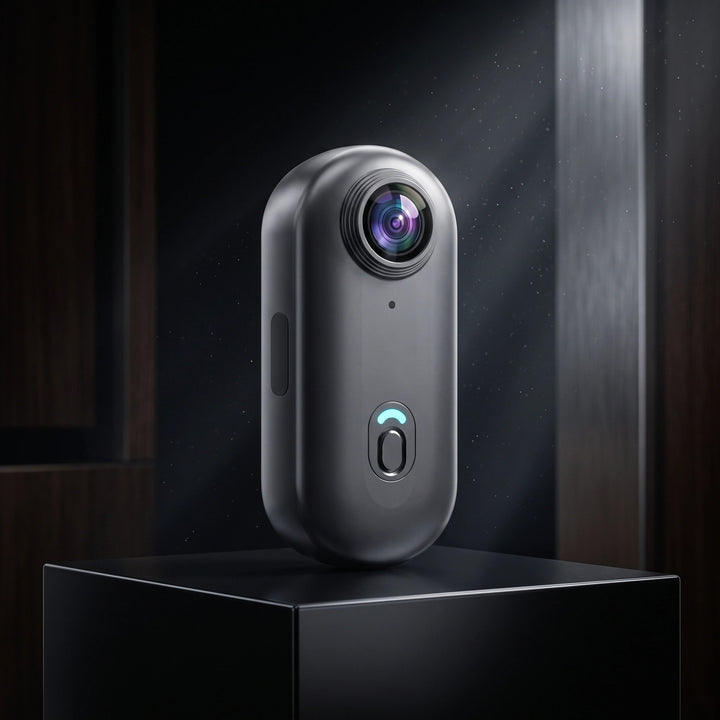 Compact 4K Wearable Action Camera with 128GB Storage and Wide Angle Lens