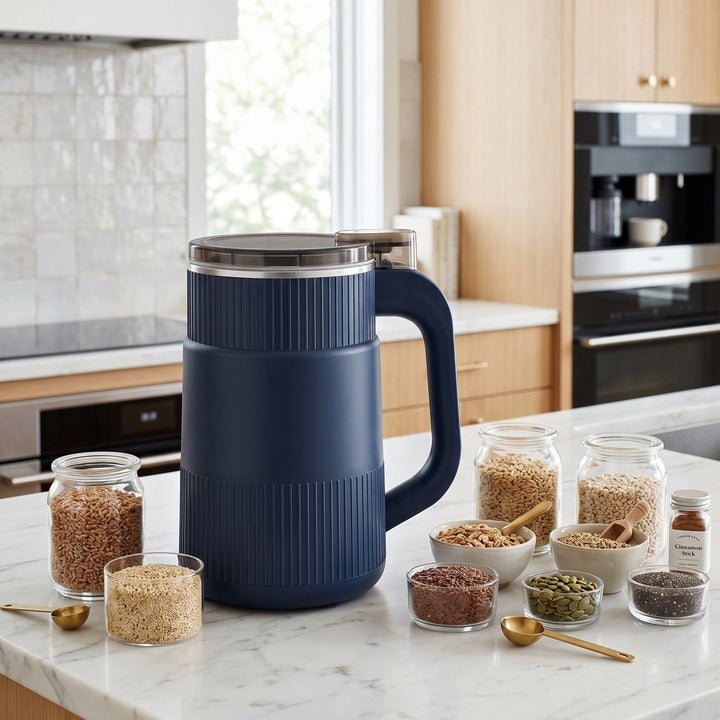Compact Electric Grain Mill for Fresh Flour from Grains Seeds and Cereals