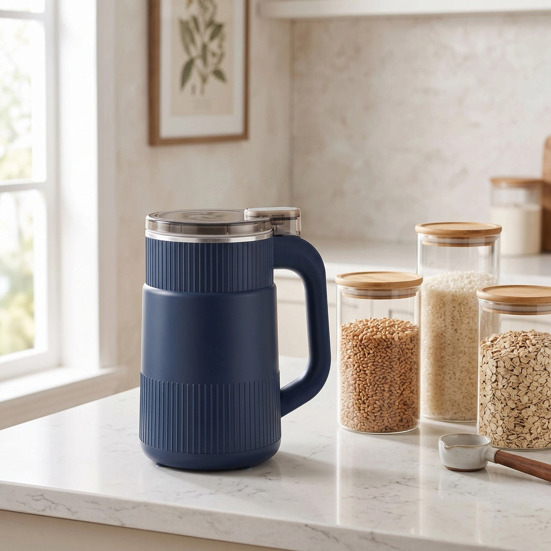 Compact Electric Grain Mill for Fresh Flour from Grains Seeds and Cereals