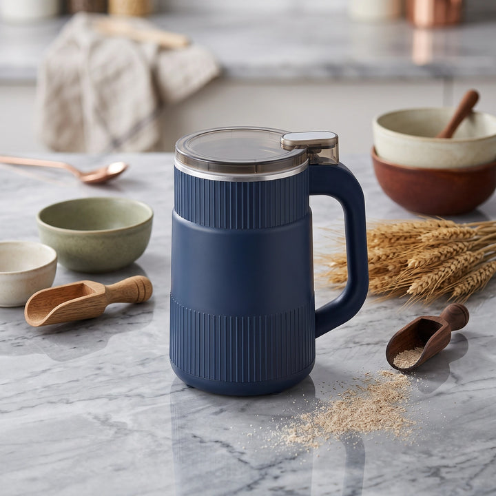 Compact Electric Grain Mill for Fresh Flour from Grains Seeds and Cereals