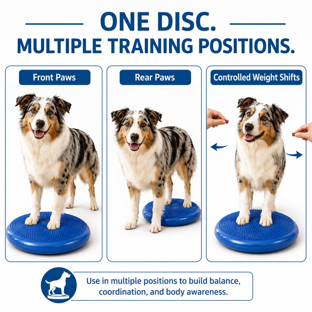 Inflatable Dog Balance Disc with Pump