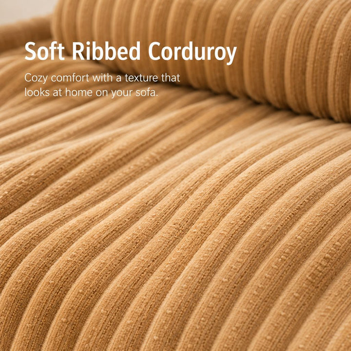 3-Sided Corduroy Pet Couch Cover for Dogs & Cats