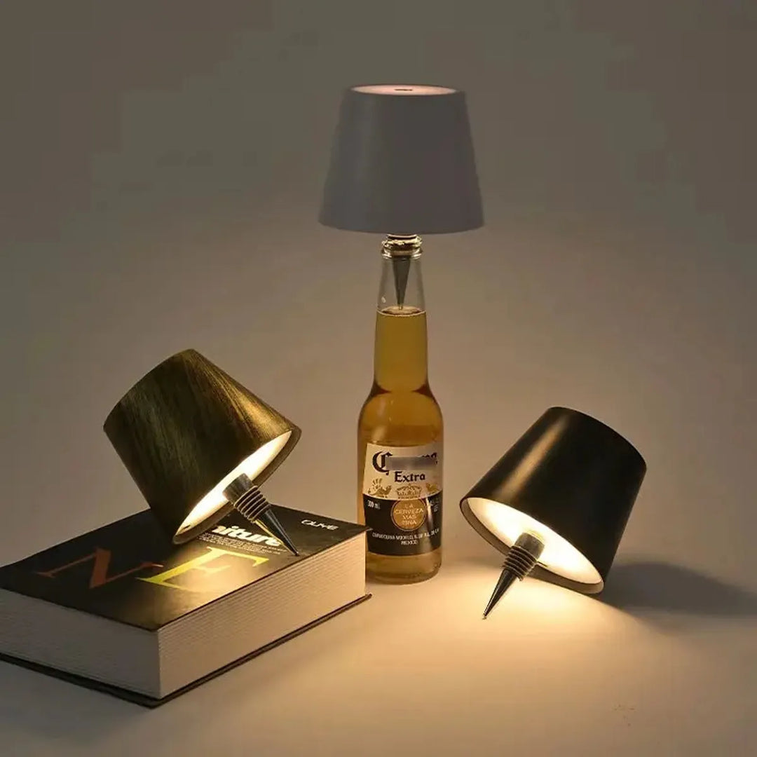 Rechargeable LED Bottle Lamp - Cordless Wine Bottle Light Insert