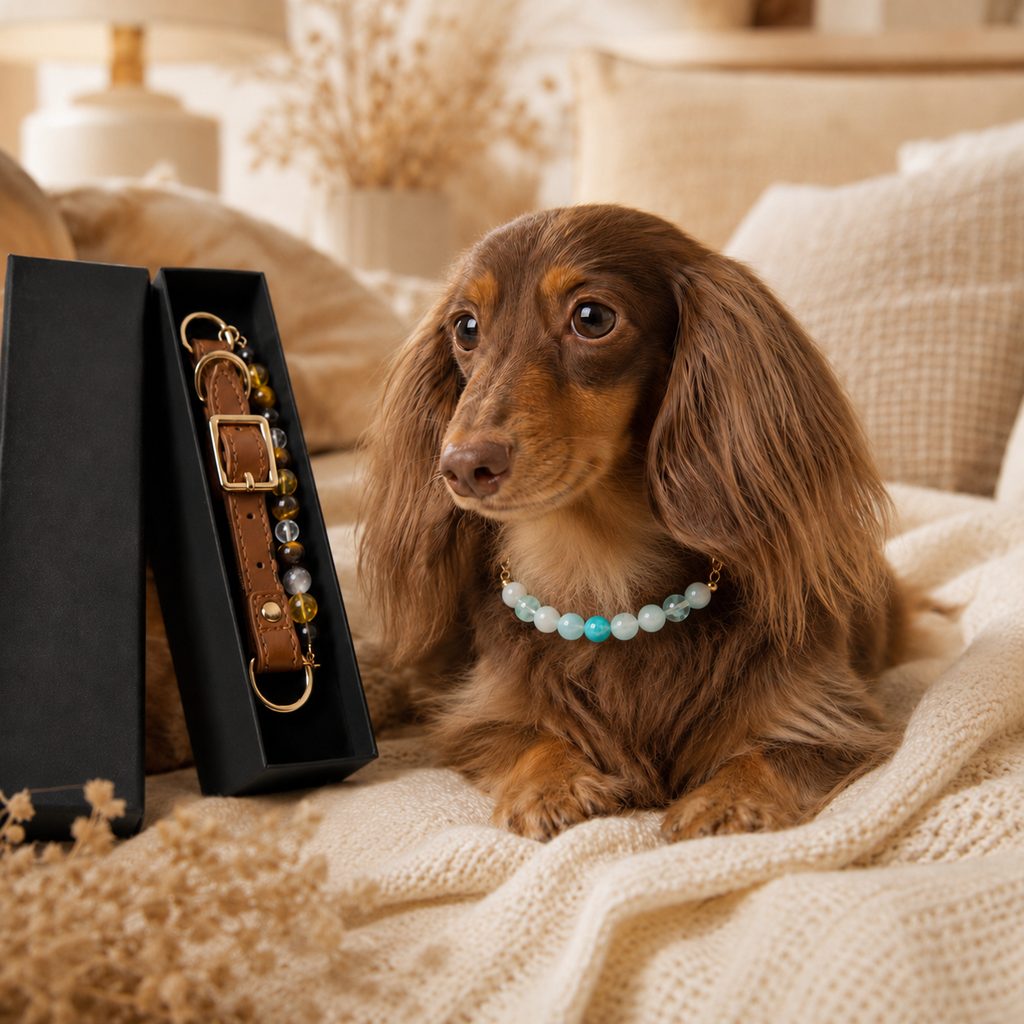 Four Elements Crystal Pet Collar Gift Box for Cats & Small Dogs