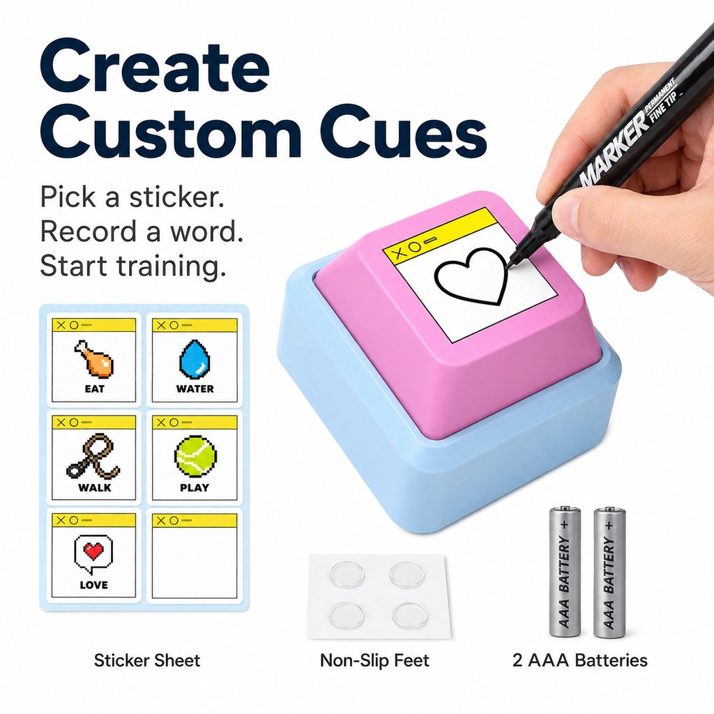 PawTalk Recordable Pet Communication Button for Dogs & Cats