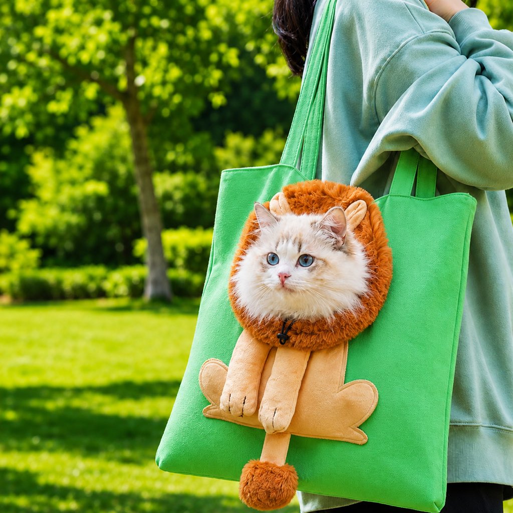 Head-Out Cat Carrier Tote for Walks & Vet Visits