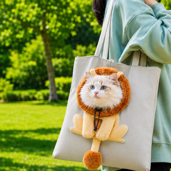 Head-Out Cat Carrier Tote for Walks & Vet Visits