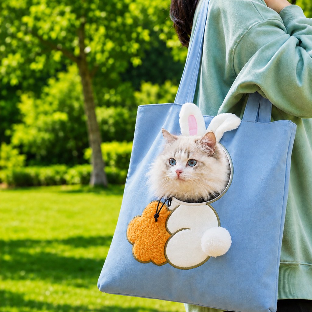 Head-Out Cat Carrier Tote for Walks & Vet Visits