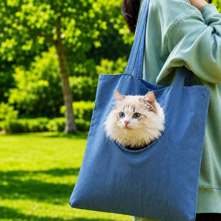 Head-Out Cat Carrier Tote for Walks & Vet Visits
