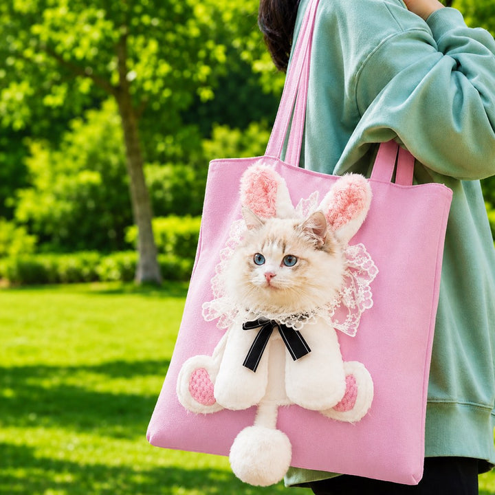 Head-Out Cat Carrier Tote for Walks & Vet Visits