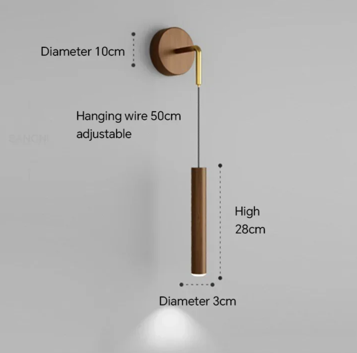 Modern Aluminium LED Wall Light – Minimalist Bedside Reading Sconce |