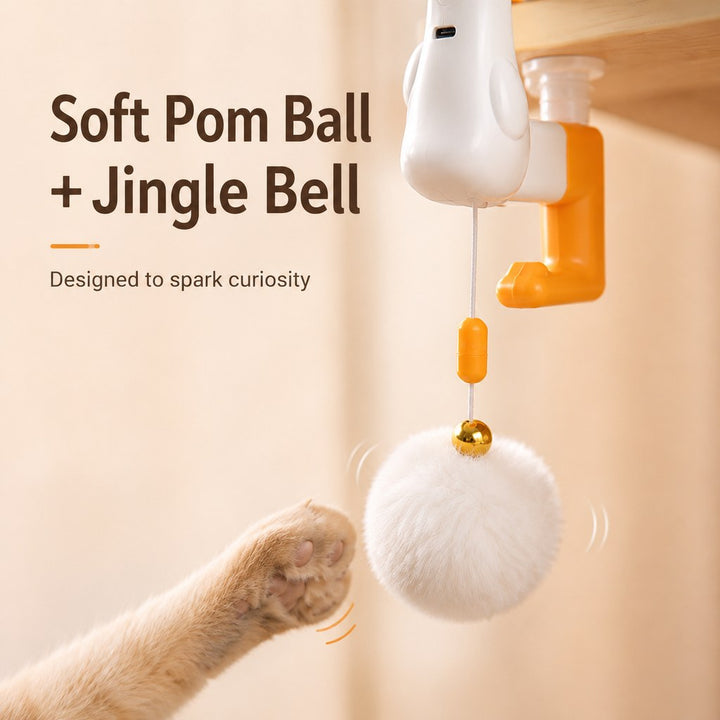 Desk Clamp Automatic Cat Teaser Toy | Keep Indoor Cats Busy While You Work