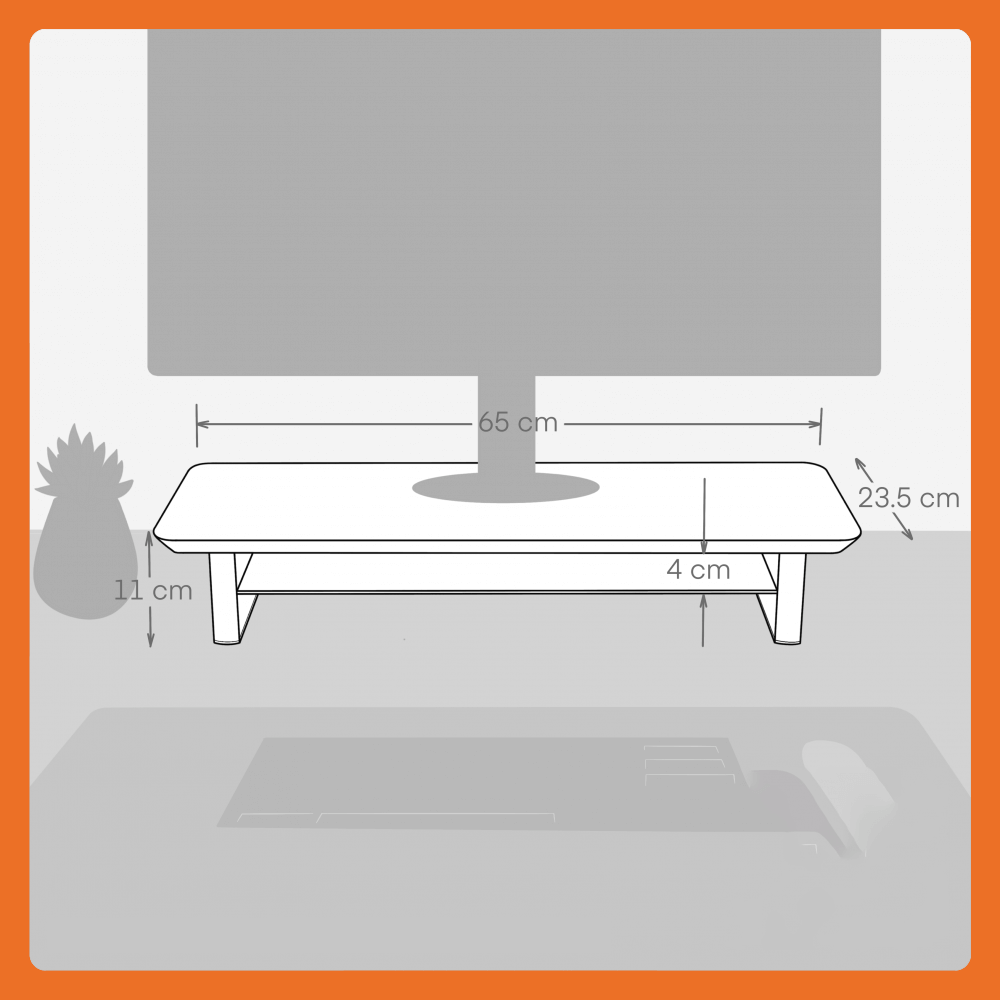 Desk Shelf Monitor Stand – Ergonomic & Organised