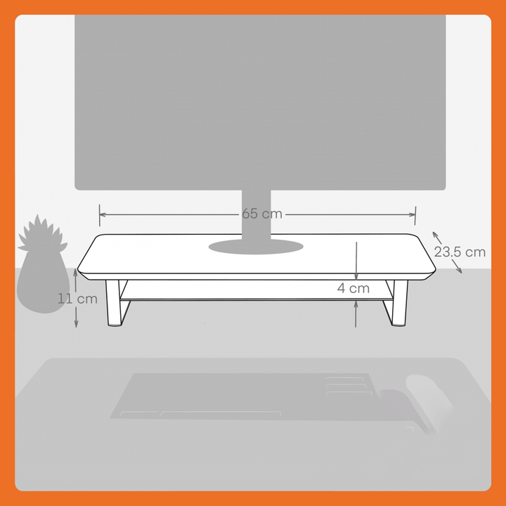 Desk Shelf Monitor Stand – Ergonomic & Organised