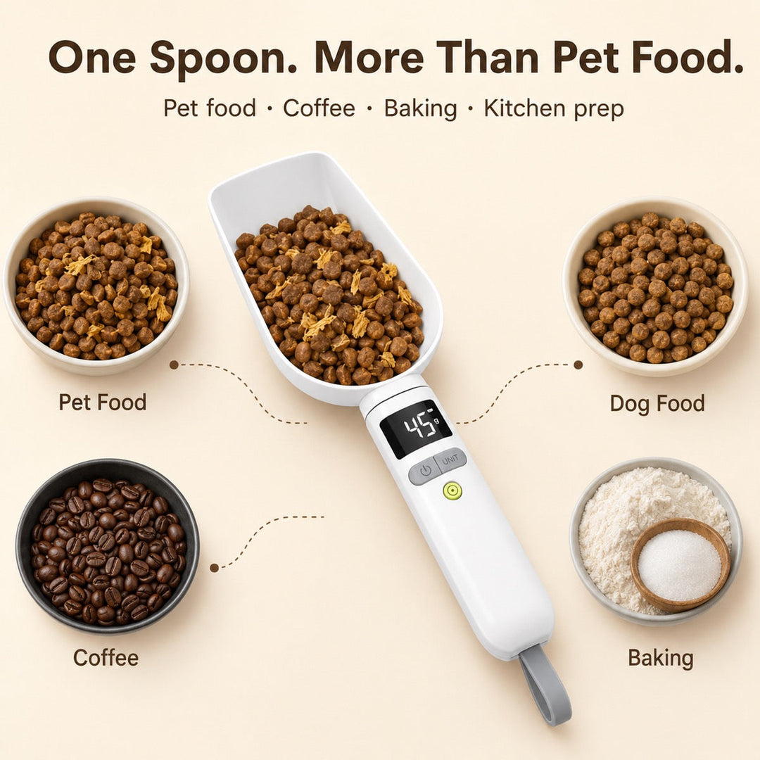 Digital Pet Food Measuring Spoon | Precision Portion Control for Cats & Dogs