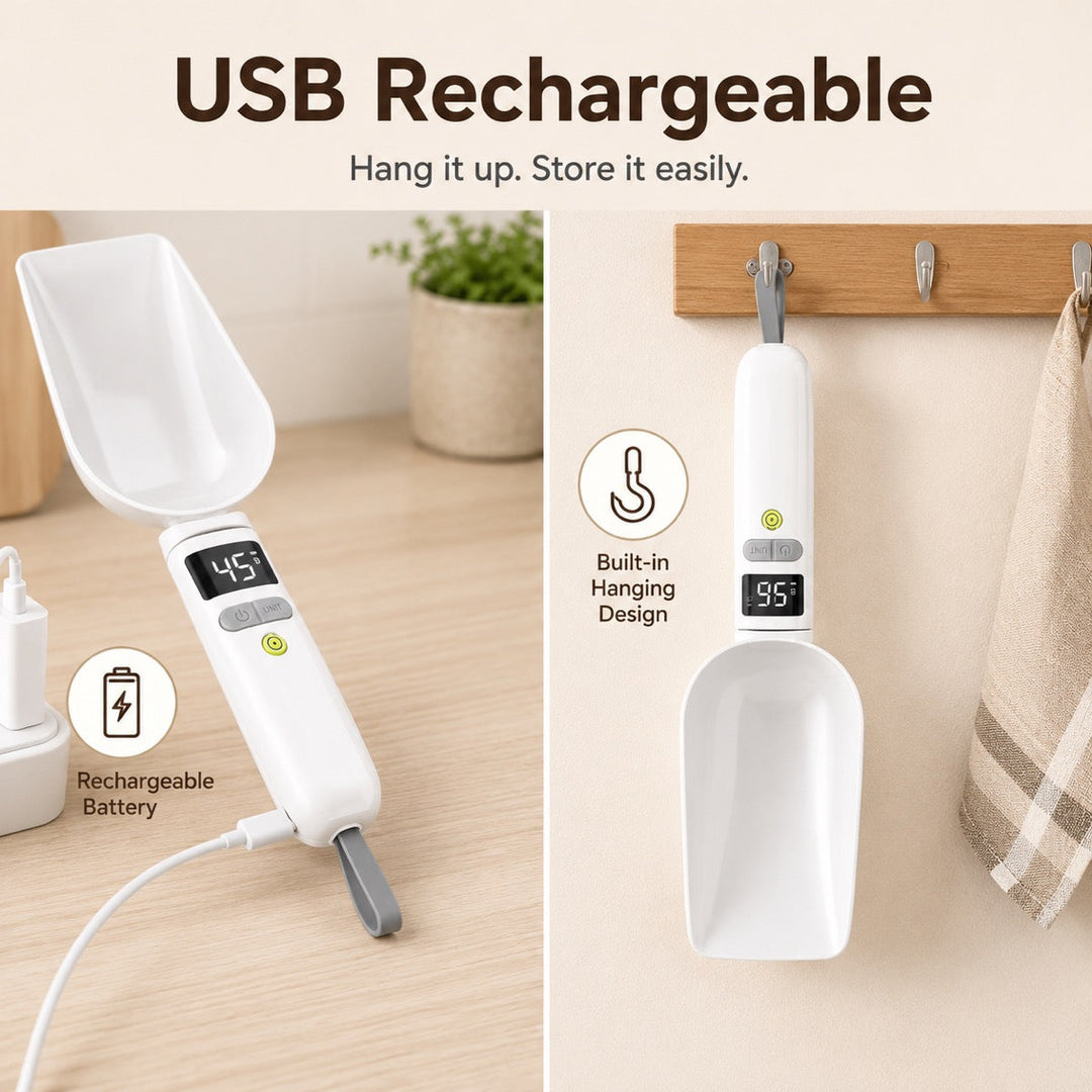Digital Pet Food Measuring Spoon | Precision Portion Control for Cats & Dogs