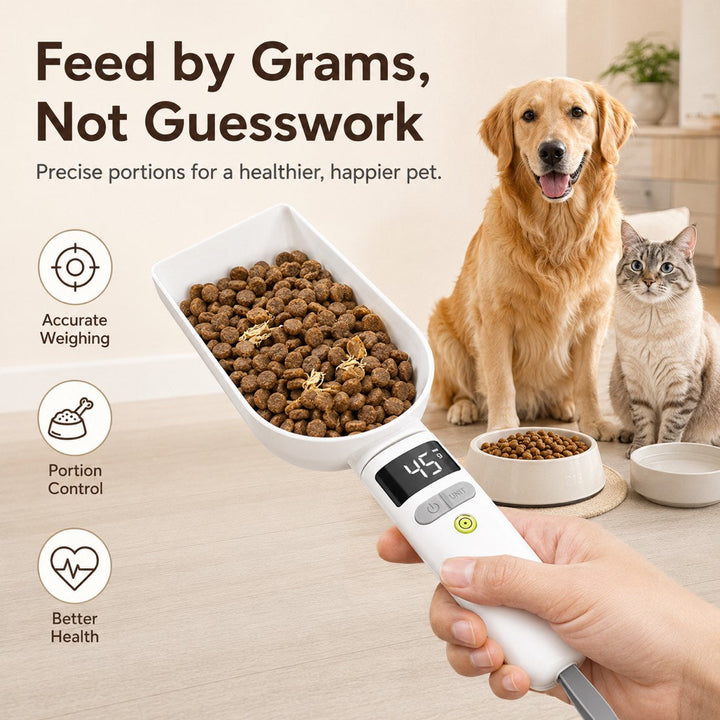 Digital Pet Food Measuring Spoon | Precision Portion Control for Cats & Dogs