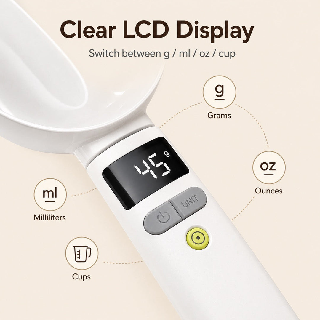 Digital Pet Food Measuring Spoon | Precision Portion Control for Cats & Dogs