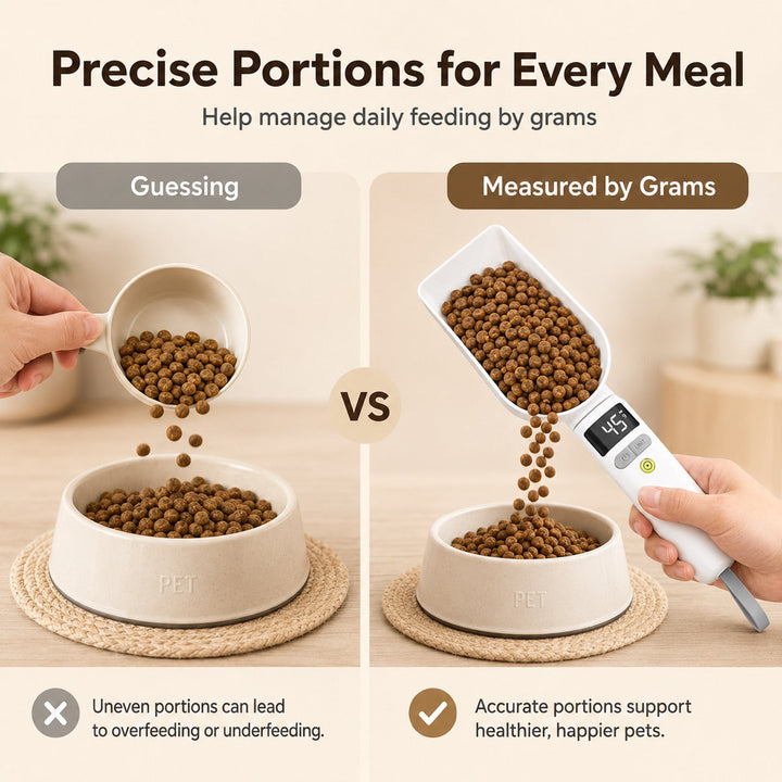 Digital Pet Food Measuring Spoon | Precision Portion Control for Cats & Dogs