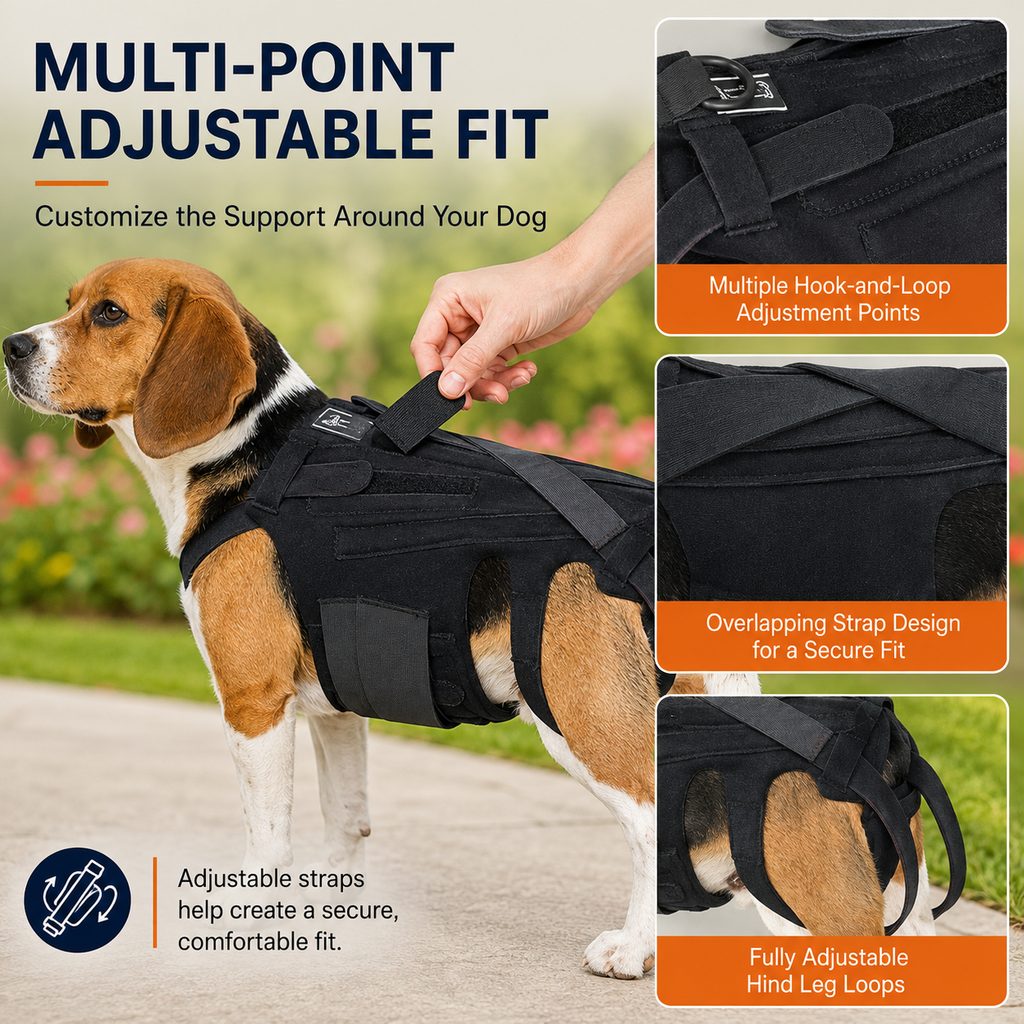 Dog Back Support Brace for Senior & Recovering Dogs