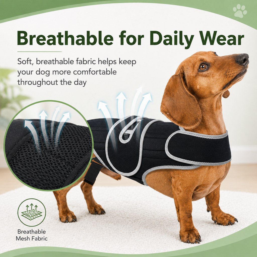 Dog Back Support Vest for Daily Walks & Home Recovery