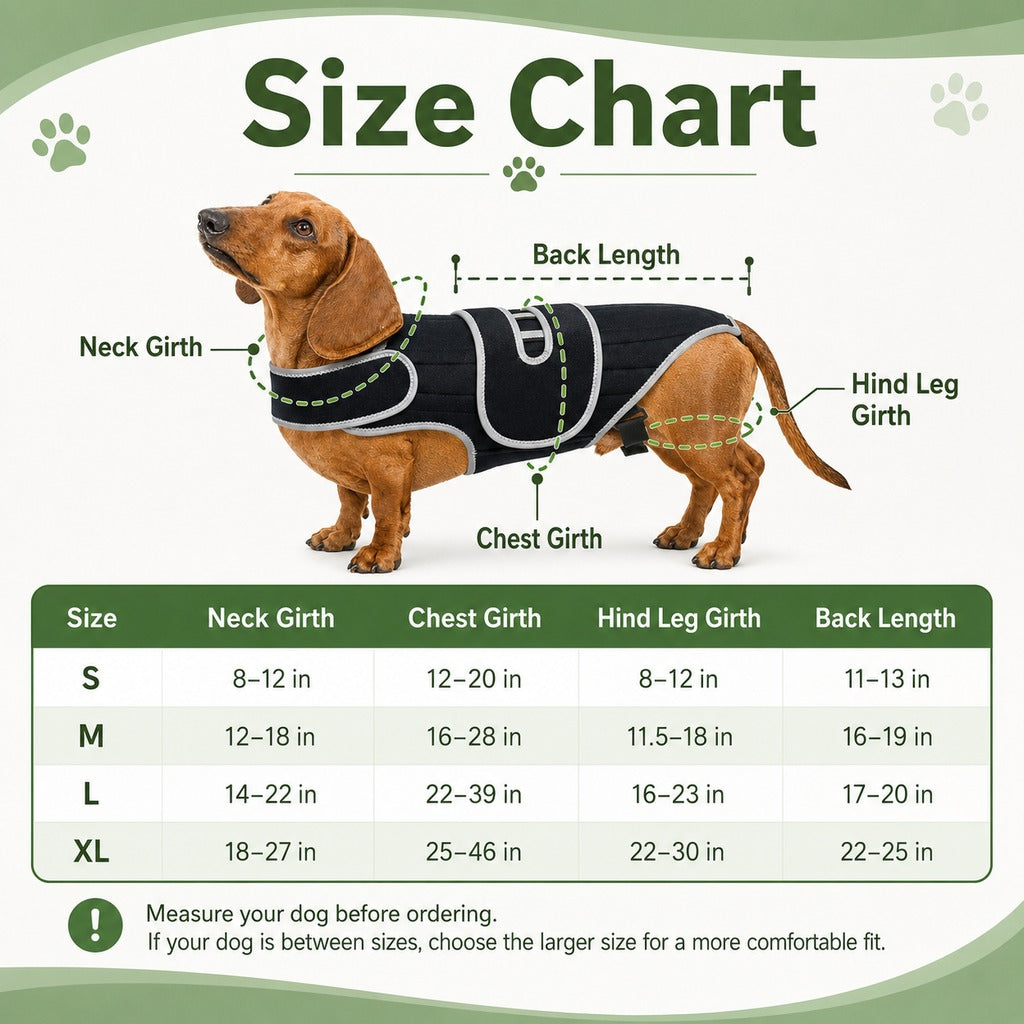 Dog Back Support Vest for Daily Walks & Home Recovery