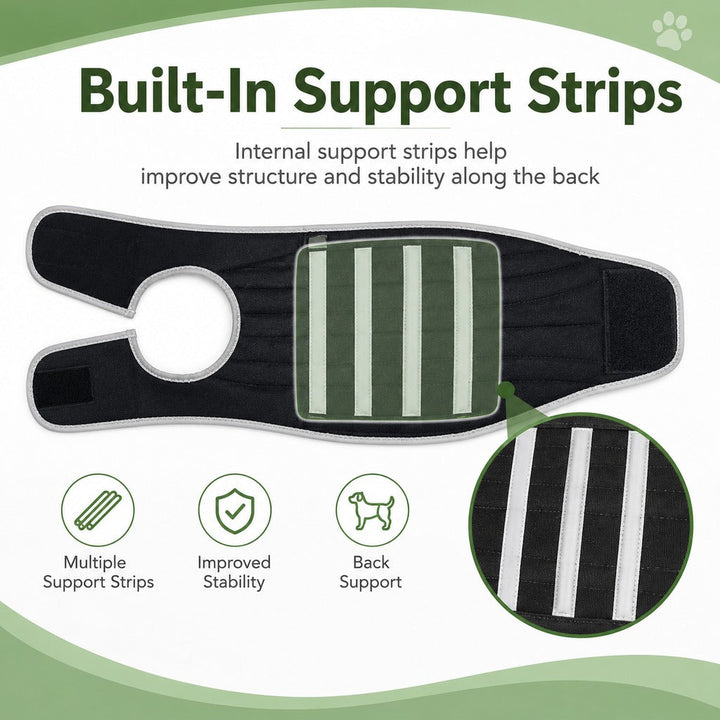 Dog Back Support Vest for Daily Walks & Home Recovery
