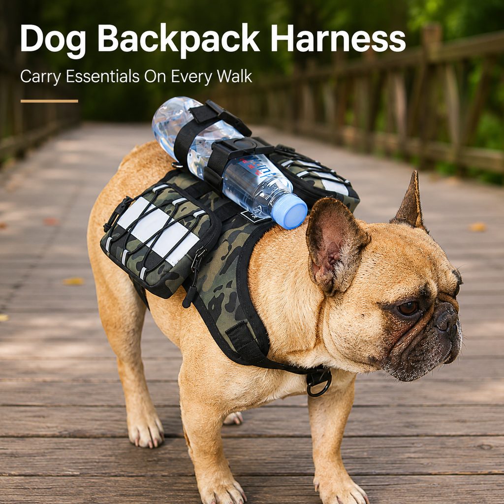 Dog Backpack Harness for Hiking & Daily Walks