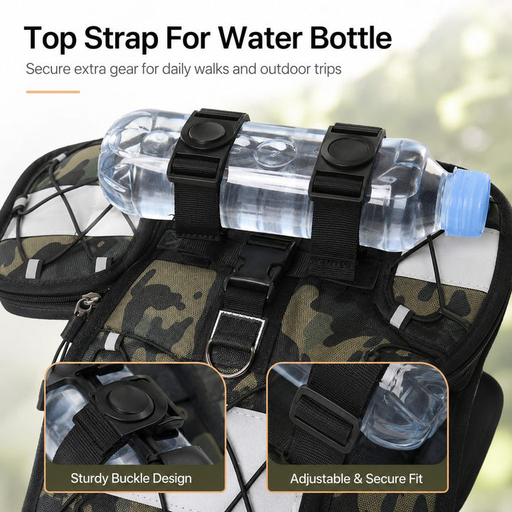 Dog Backpack Harness for Hiking & Daily Walks